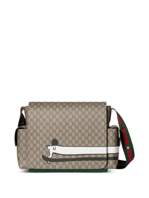 Gucci Kids Luiertas met GG-monogram en hondenprint