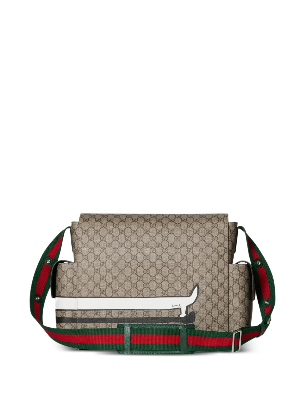  Gucci Kids Gg Monogram Dog-print Changing Bag - Neutrals 