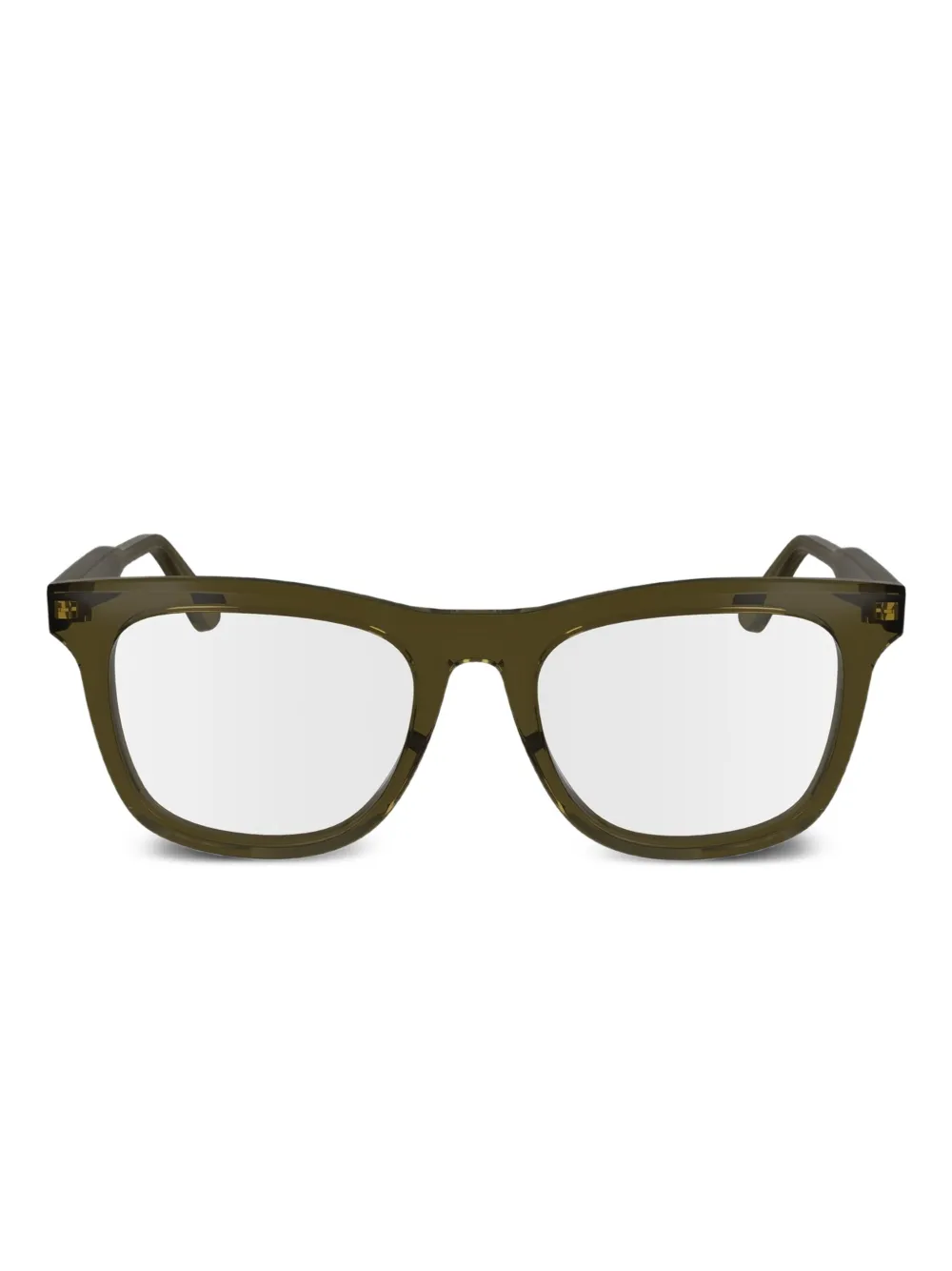 Calvin Klein rectangle-frame glasses | Green | Image 1