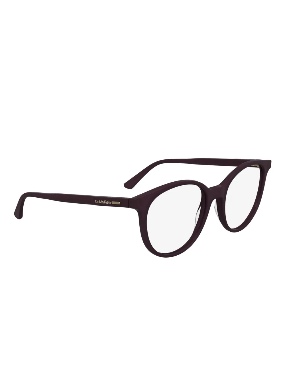 Calvin Klein Bril met rond montuur Paars