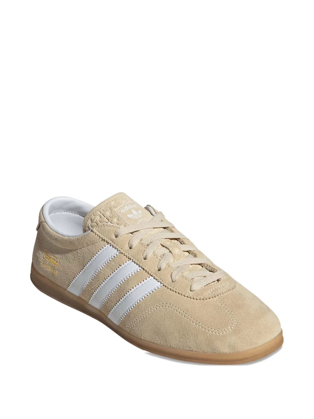 adidas Gazelle Lo Pro three-stripe suede sneakers Neutrals
