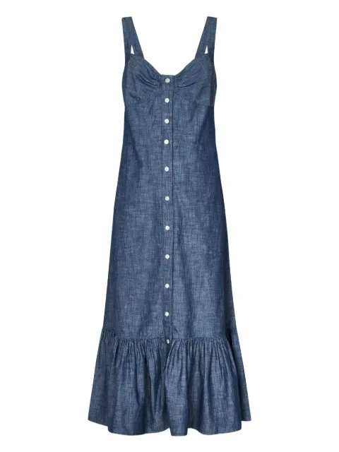 Polo Ralph Lauren button-front tiered dress
