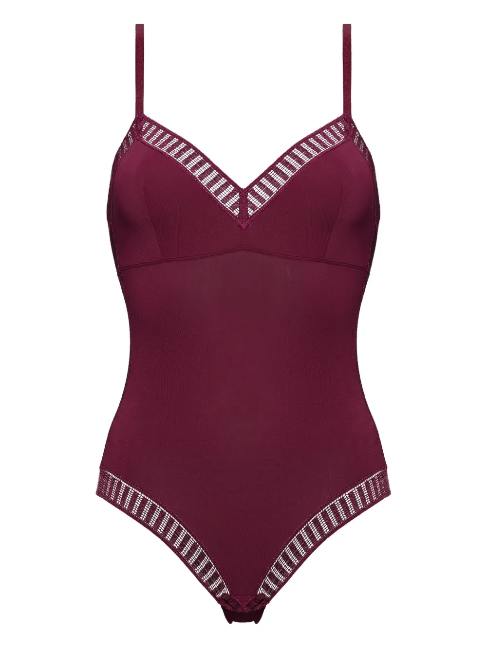 Eres Graphic-lace Bodysuit In Purple