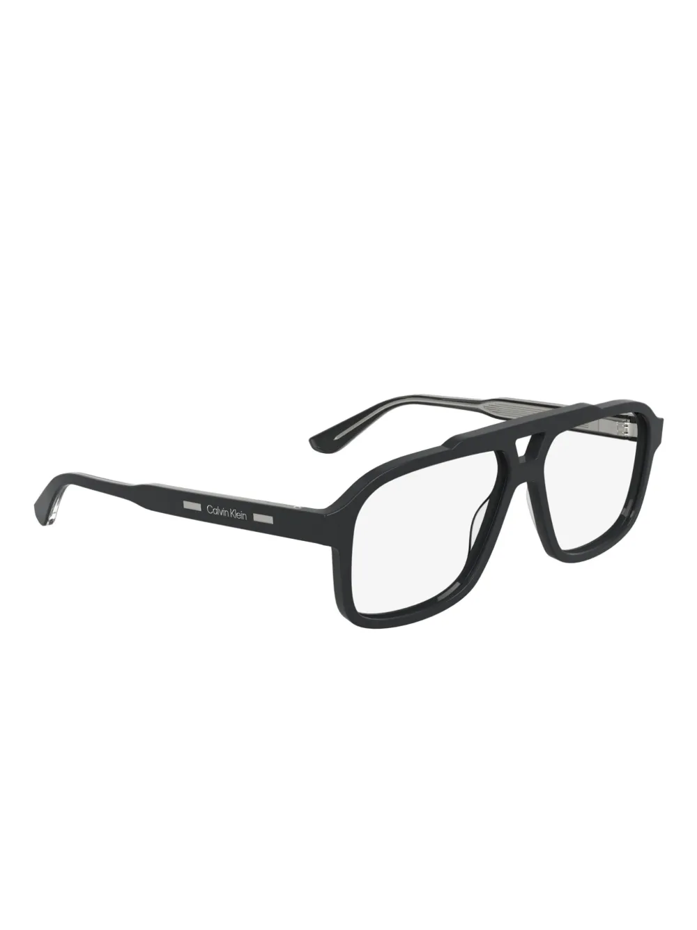 Calvin Klein double-bridge rectangle-frame glasses | Image 2