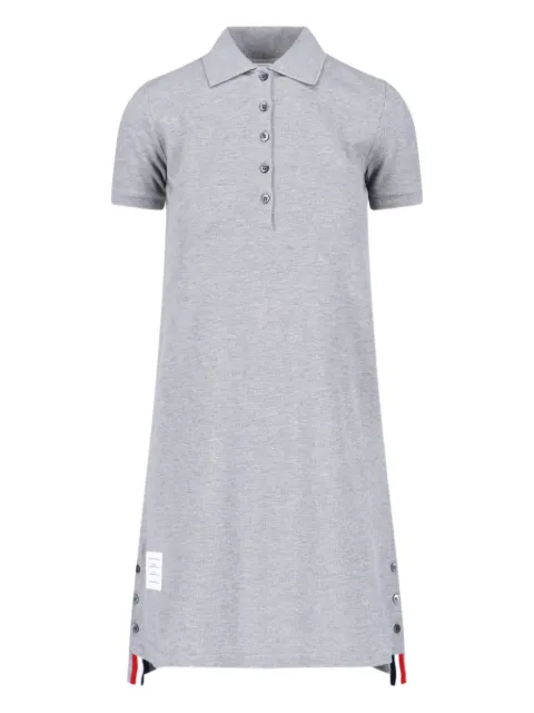 Thom Browne button-fastening stripe-detail mini dress