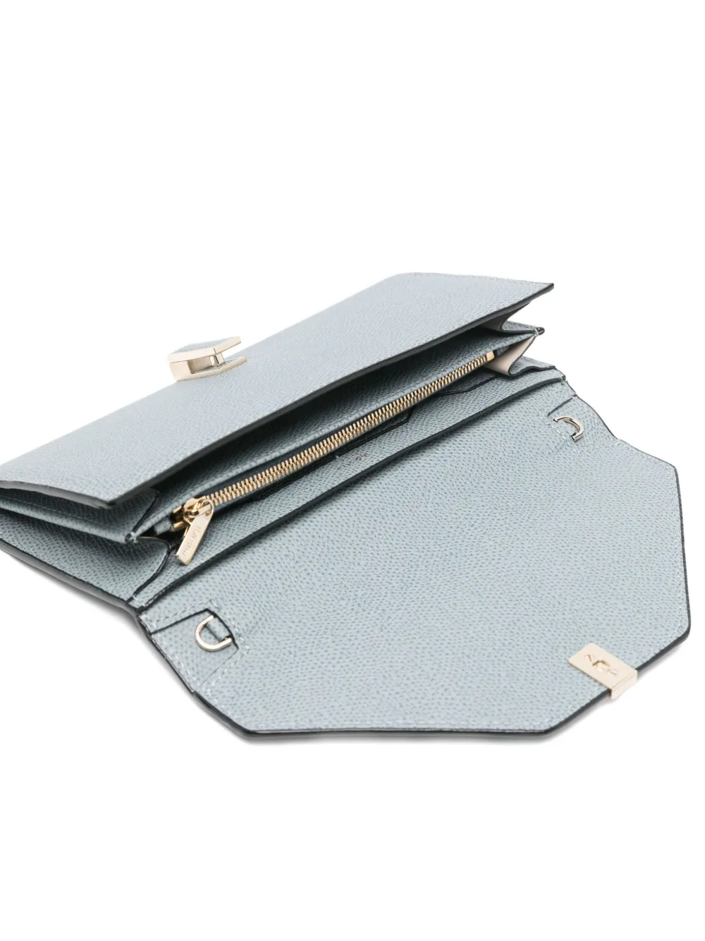Valextra Iside leren midi-tas Blauw