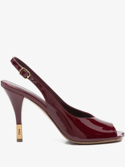 Chloé 100mm heel slingback sandals