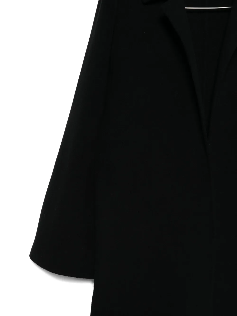 Alberta Ferretti Cashmere-blend Coat In Black