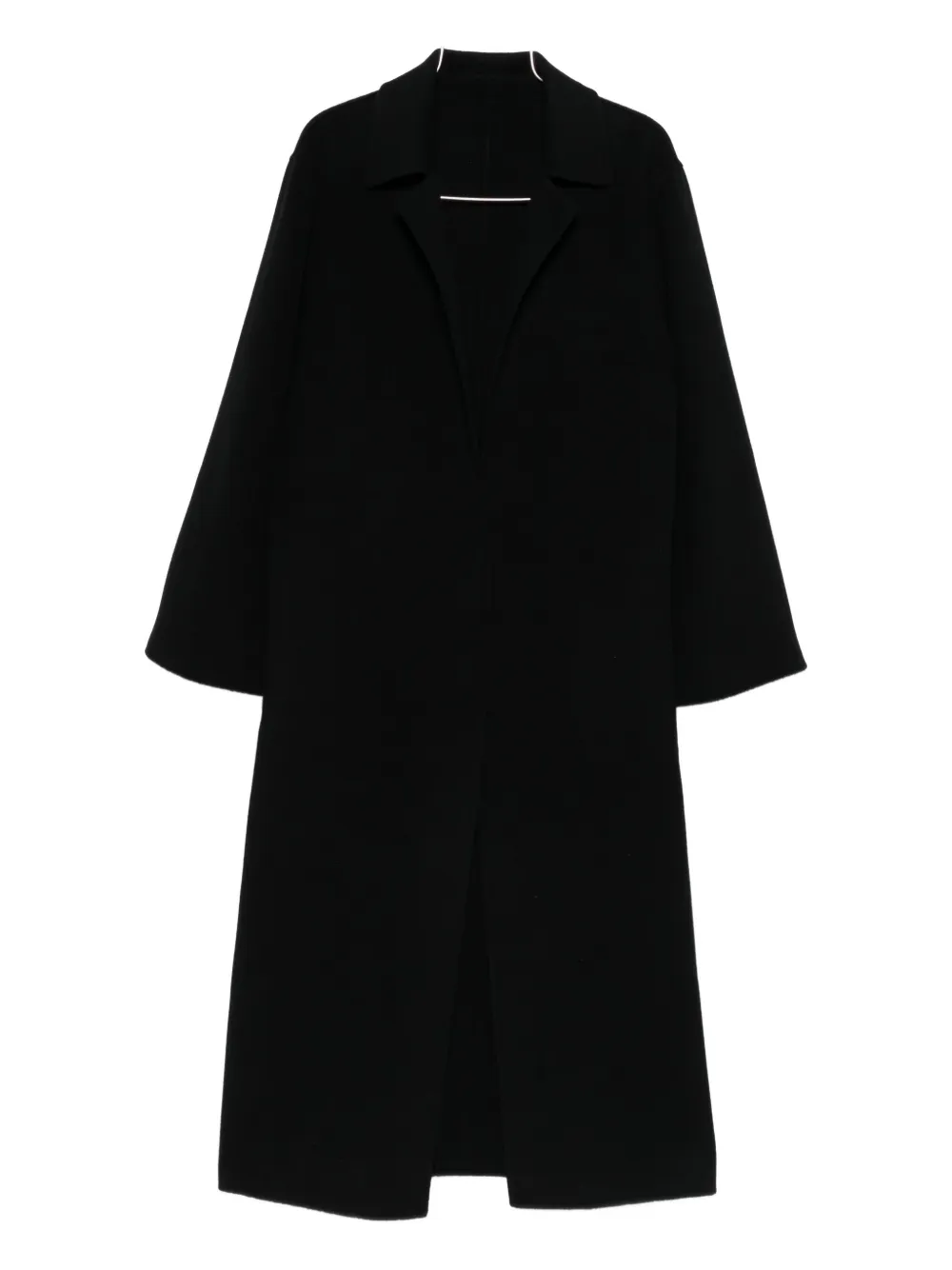 Alberta Ferretti Cashmere-blend Coat In Black