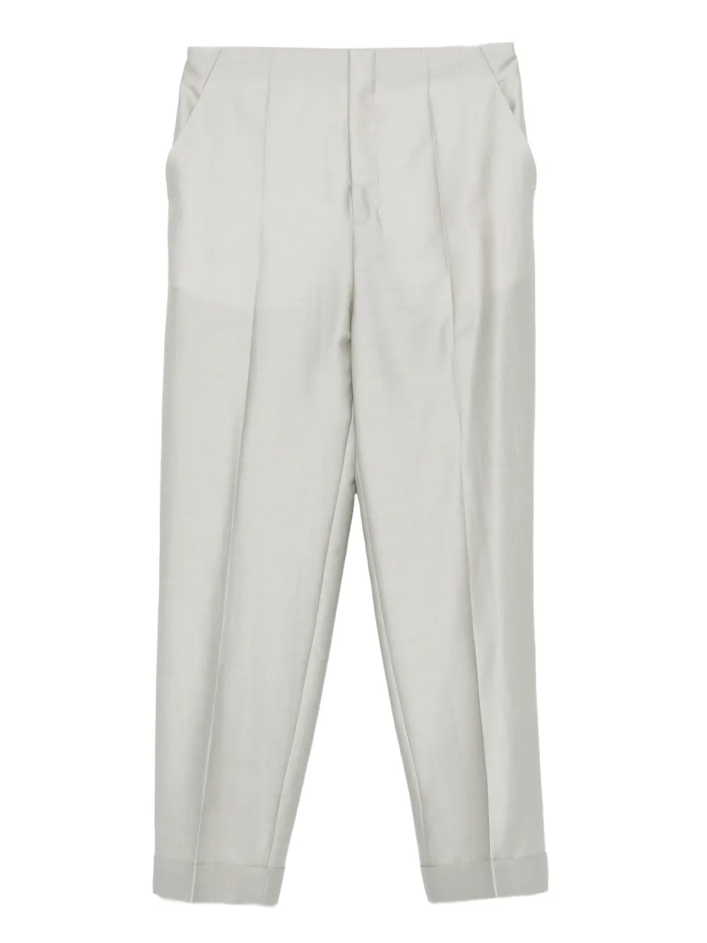 Alberta Ferretti satin trousers | Grey | Image 1