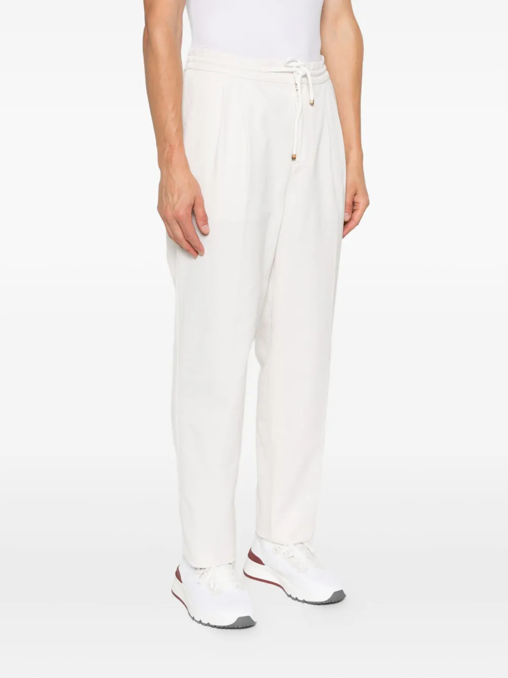 Brunello Cucinelli Katoenen trainingsbroek Wit