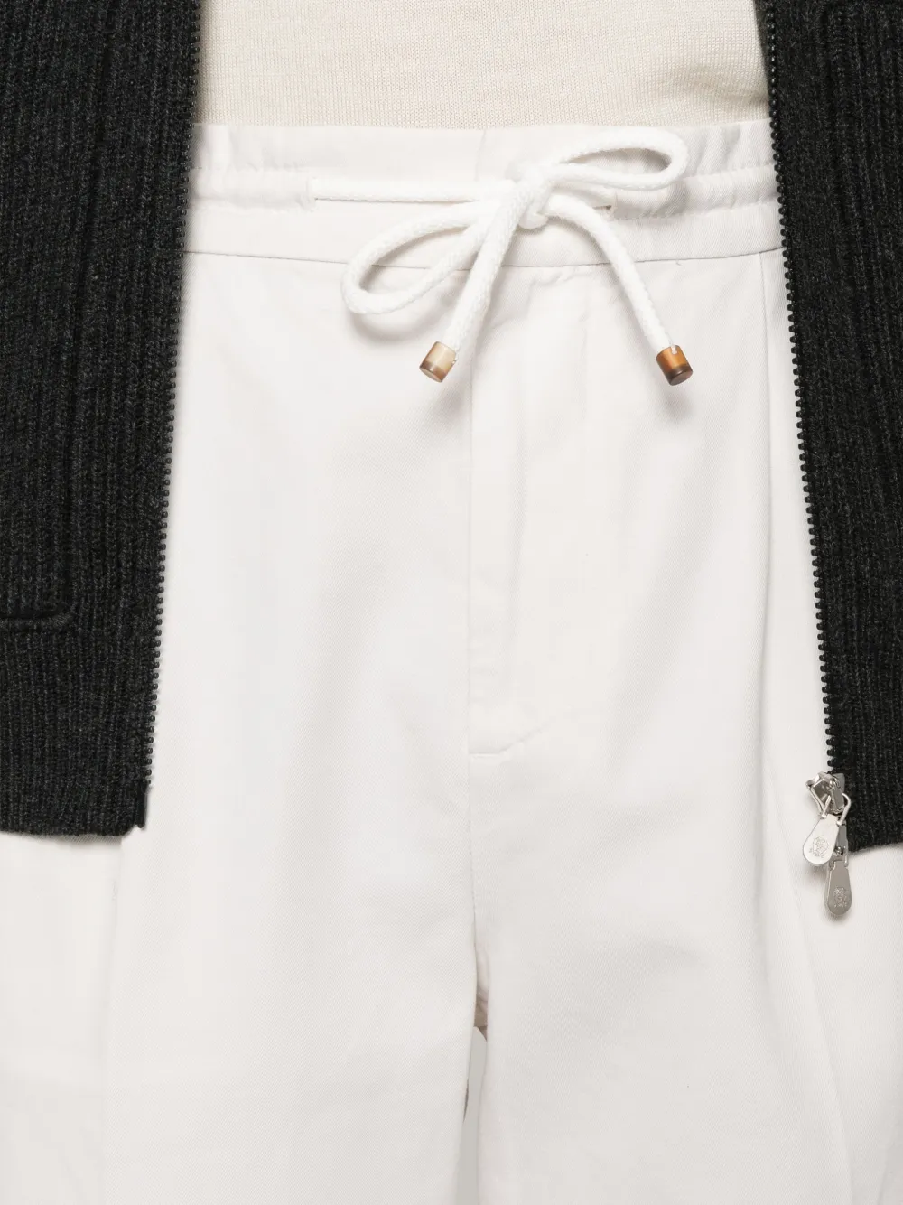 Brunello Cucinelli Katoenen trainingsbroek Wit