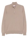 Brunello Cucinelli zip-up cashmere sweater - Brown