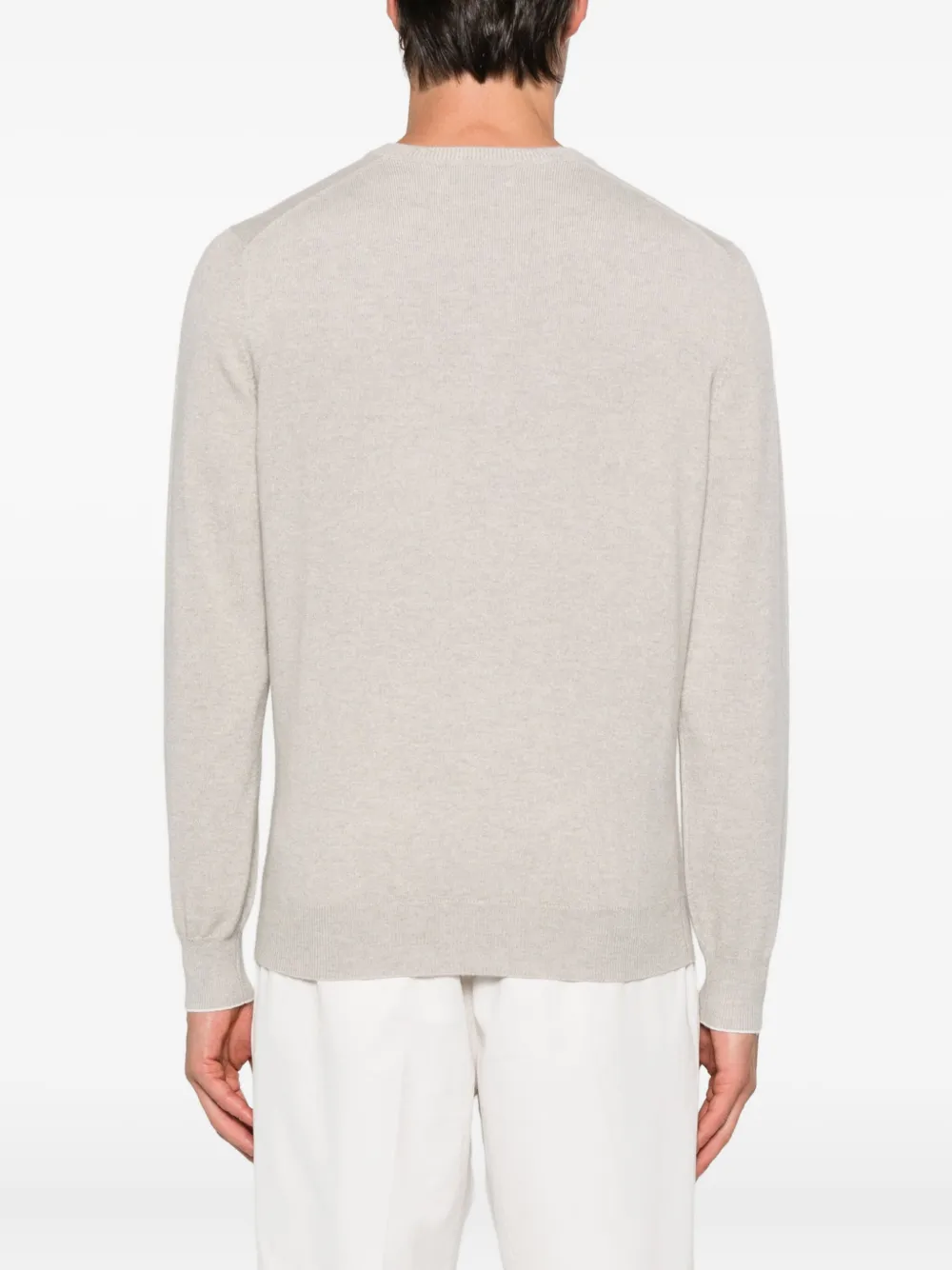 Brunello Cucinelli Kasjmier trui met V-hals Beige