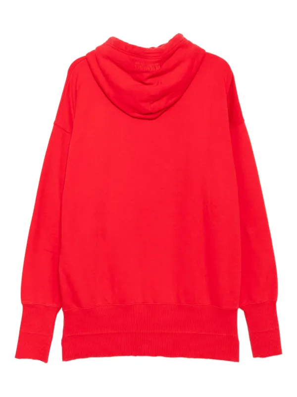 VETEMENTS Embroidered Hoodie Red FARFETCH PL