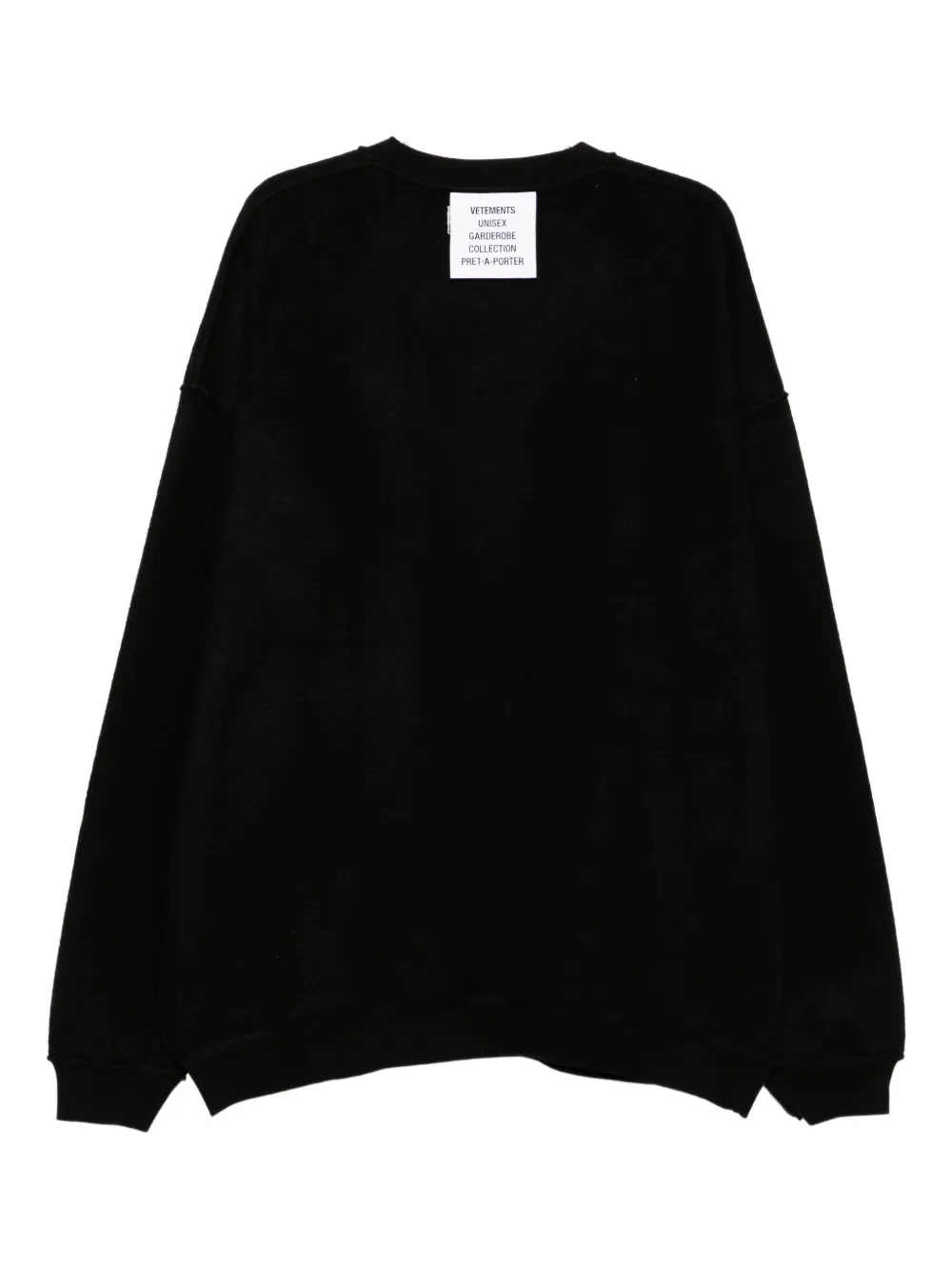 VETEMENTS Omkeerbare sweater Zwart