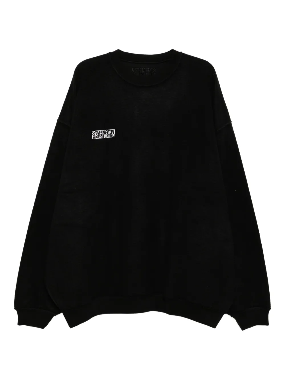 VETEMENTS Omkeerbare sweater Zwart