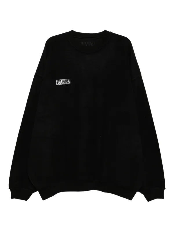 VETEMENTS Reversible Sweatshirt | Black | FARFETCH JO