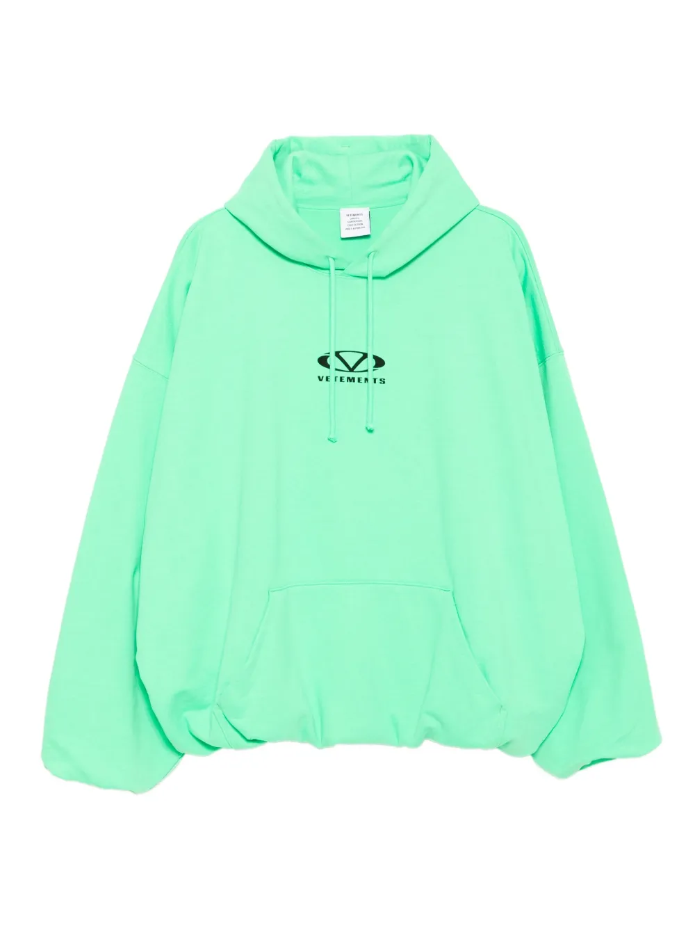 VETEMENTS oval logo hoodie | Green | Image 1