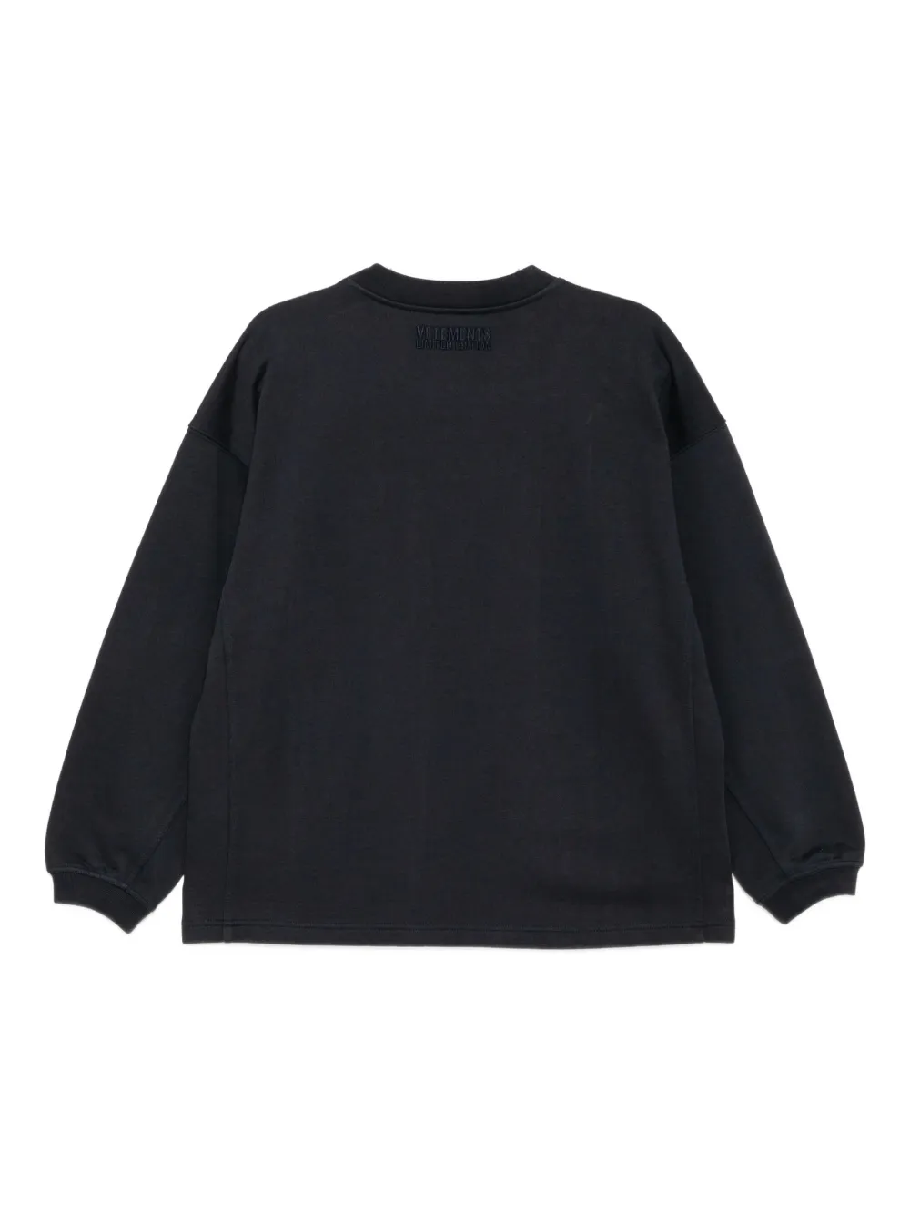VETEMENTS Hoodie met ovalen logo Blauw