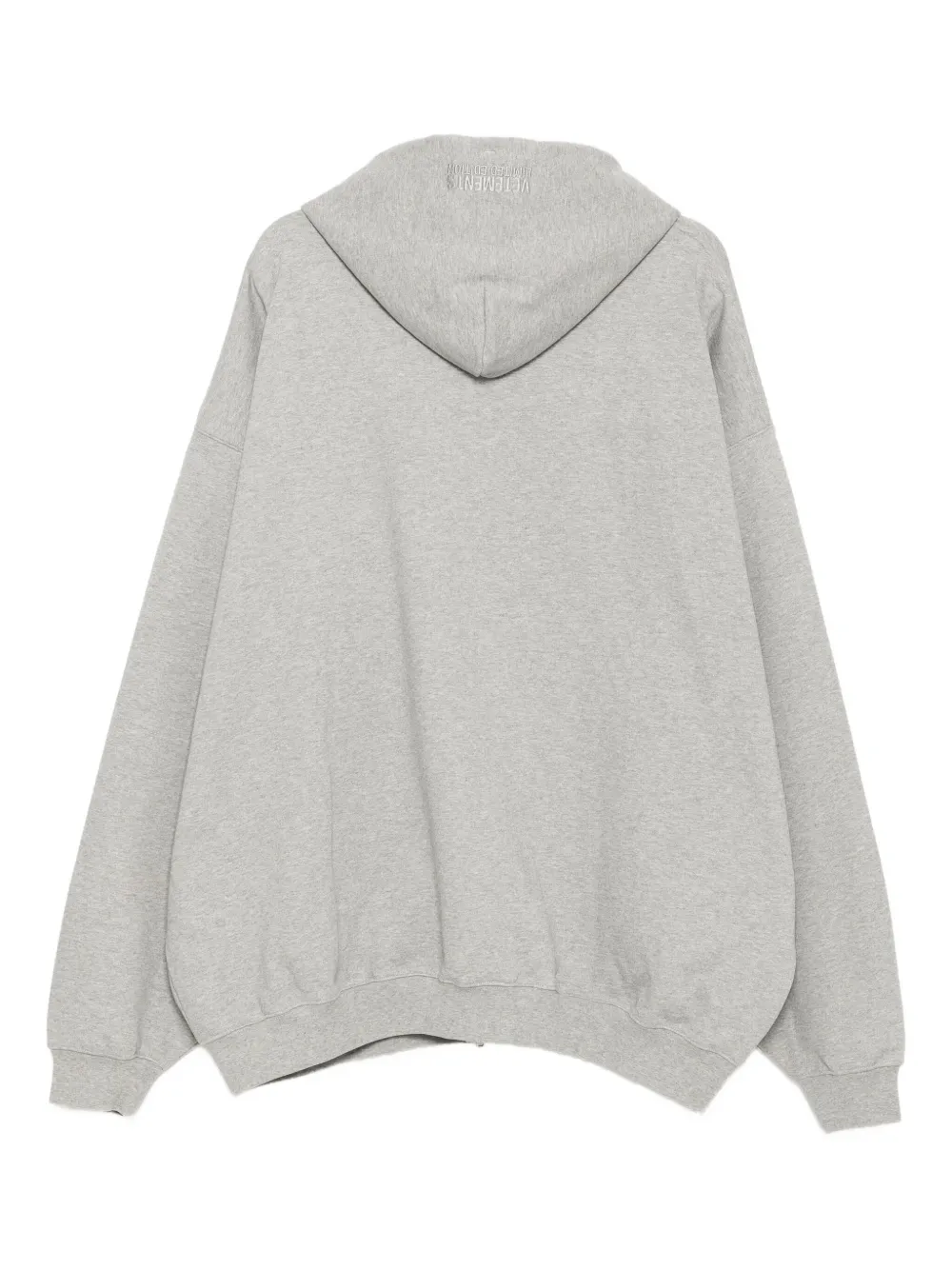 VETEMENTS Hoodie met geborduurd logo Grijs
