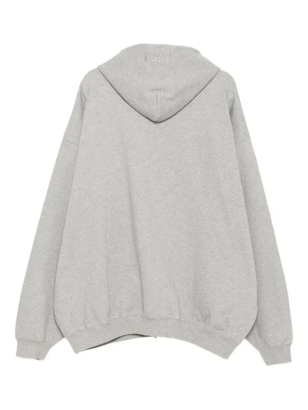 vetements ジップパーカー VETEMENTS ジップアップ パーカー | グレー | FARFETCH JP