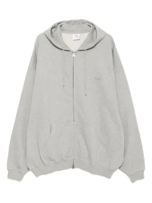 vetements 総柄 ジップアップパーカー VETEMENTS ジップアップ パーカー | ブラック | FARFETCH JP