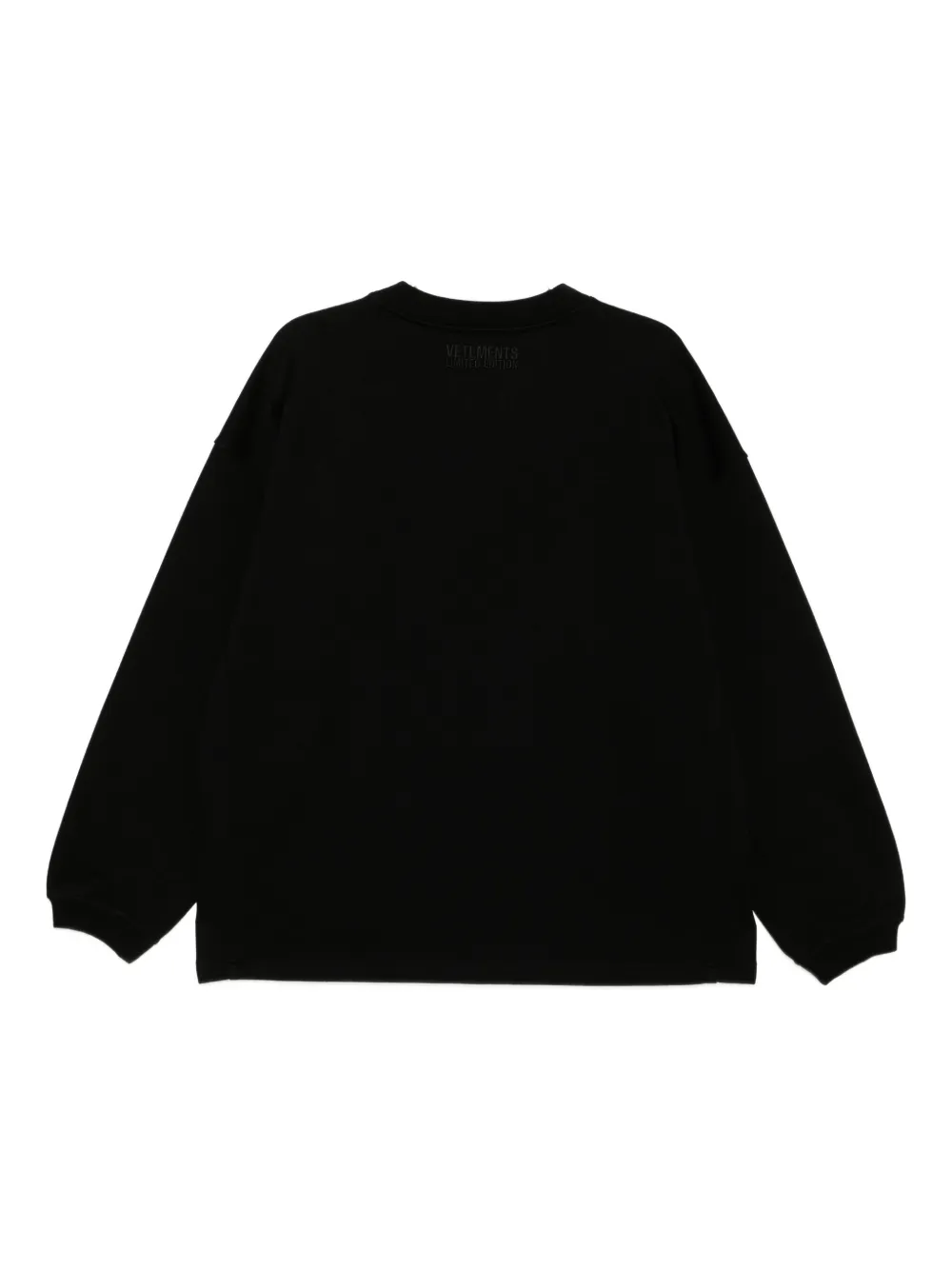 VETEMENTS Hoodie met ovalen logo Zwart