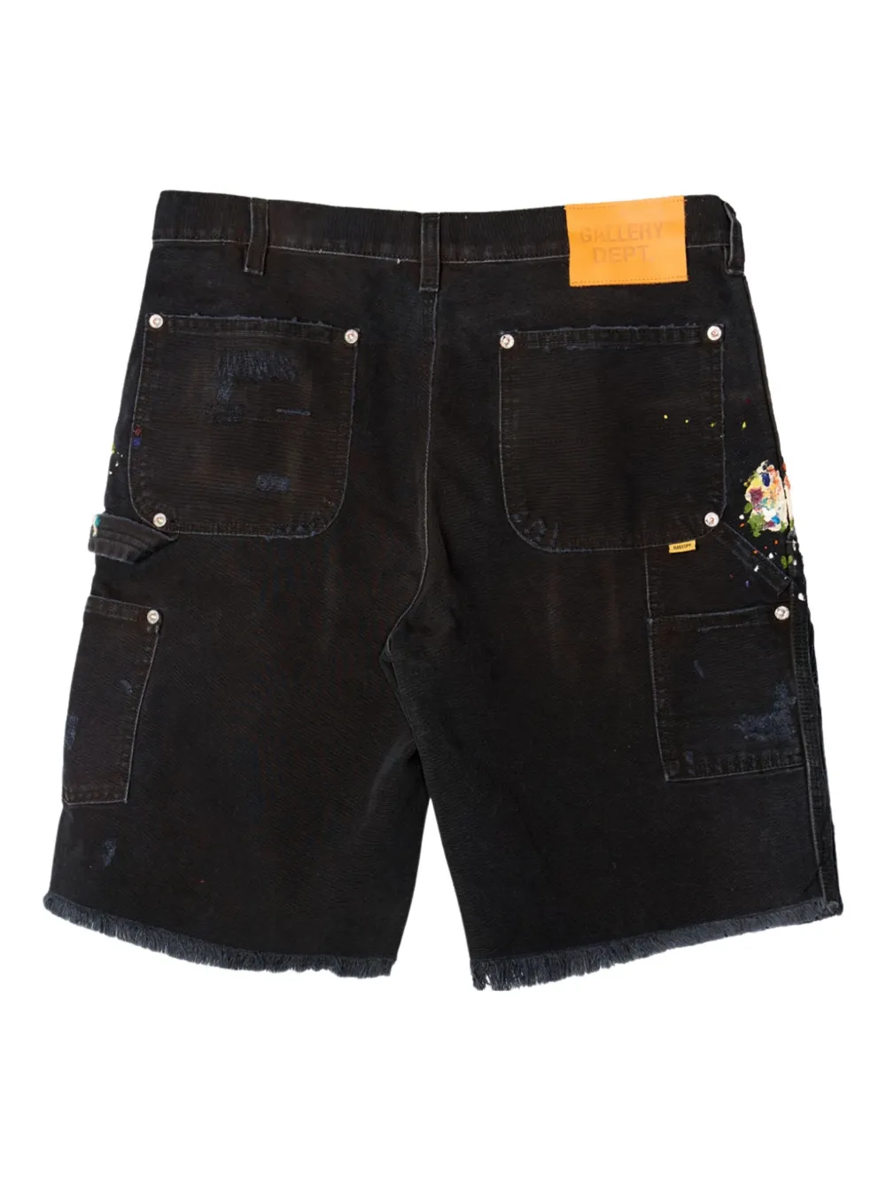 GALLERY DEPT. paint-splatter frayed cargo shorts | Cargo corti | Image 2