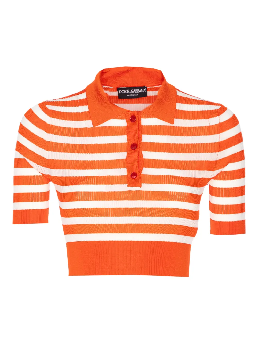 Dolce & Gabbana striped polo shirt Oranje