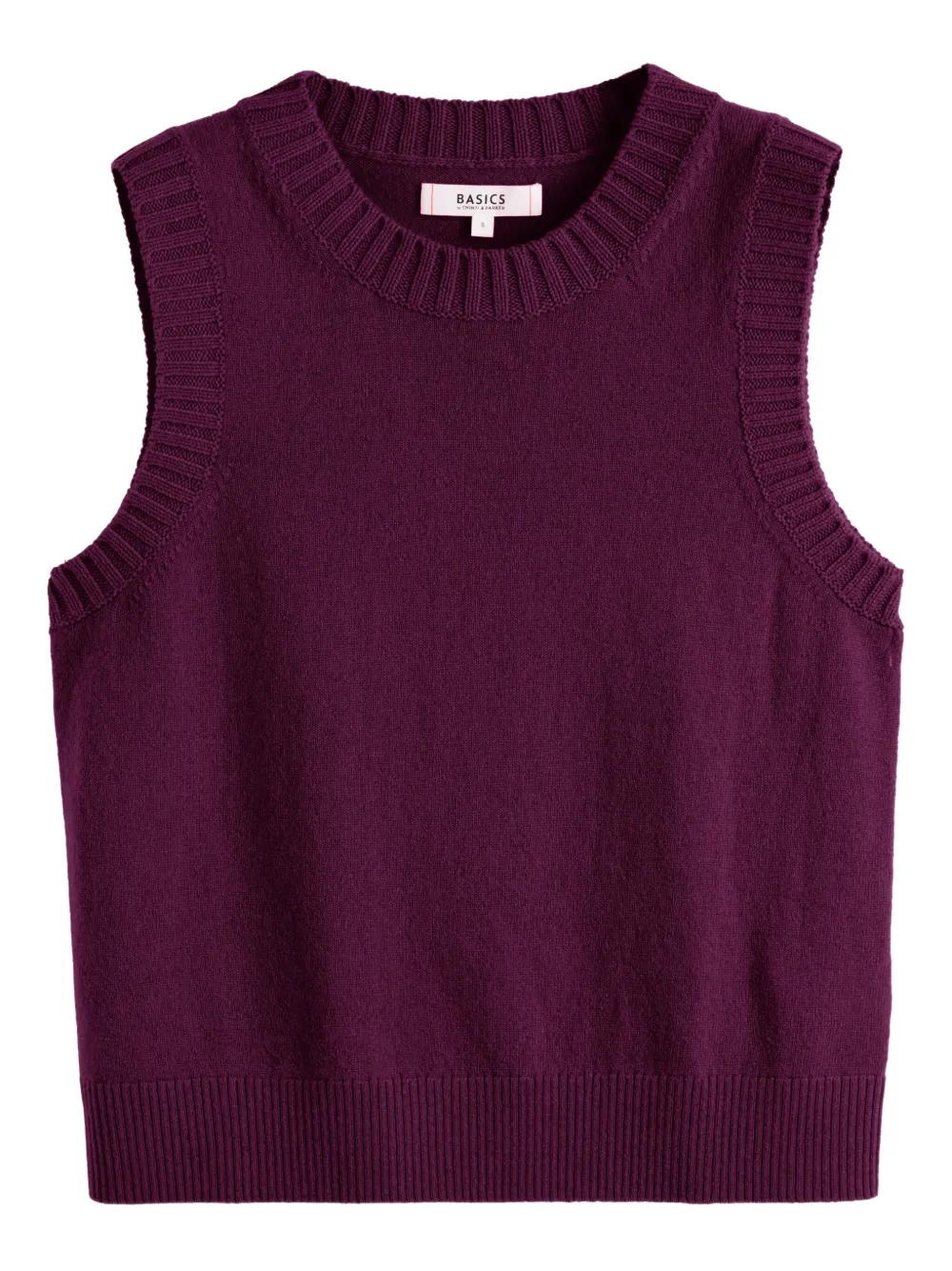 Chinti & Parker round-neck vest | Red | Image 1