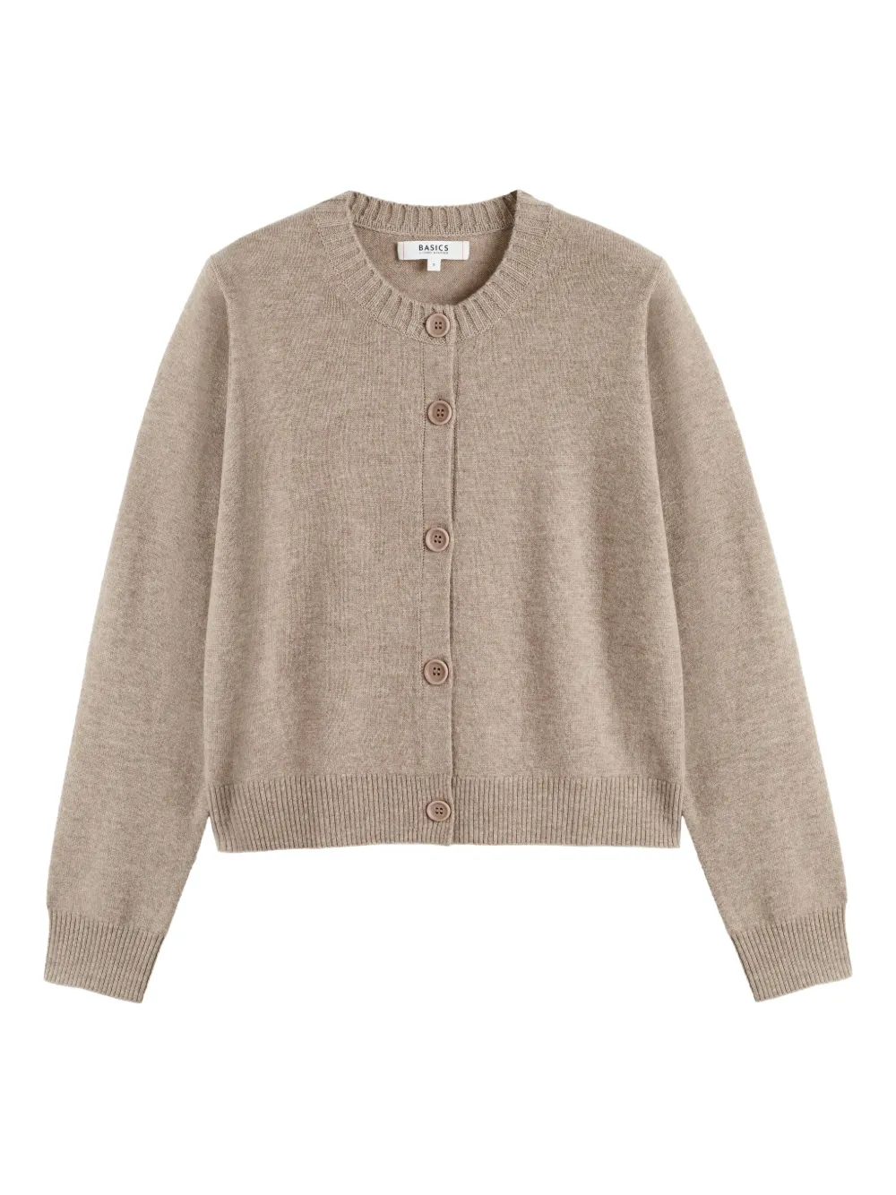 Chinti & Parker crewneck buttoned cardigan | Neutrals | Image 1
