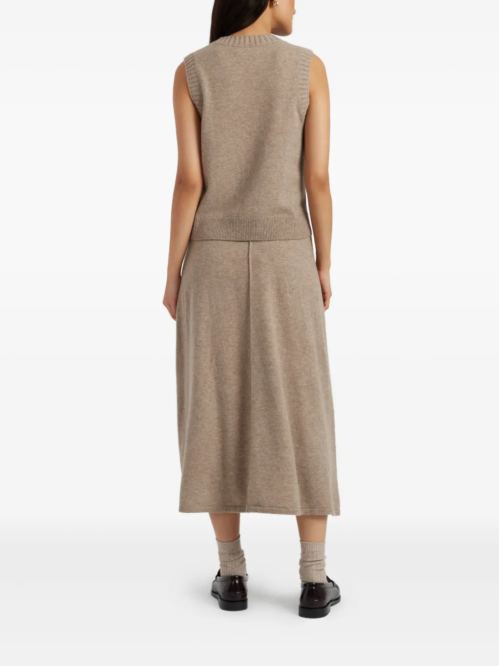 Chinti & Parker Tanktop met ronde hals Beige