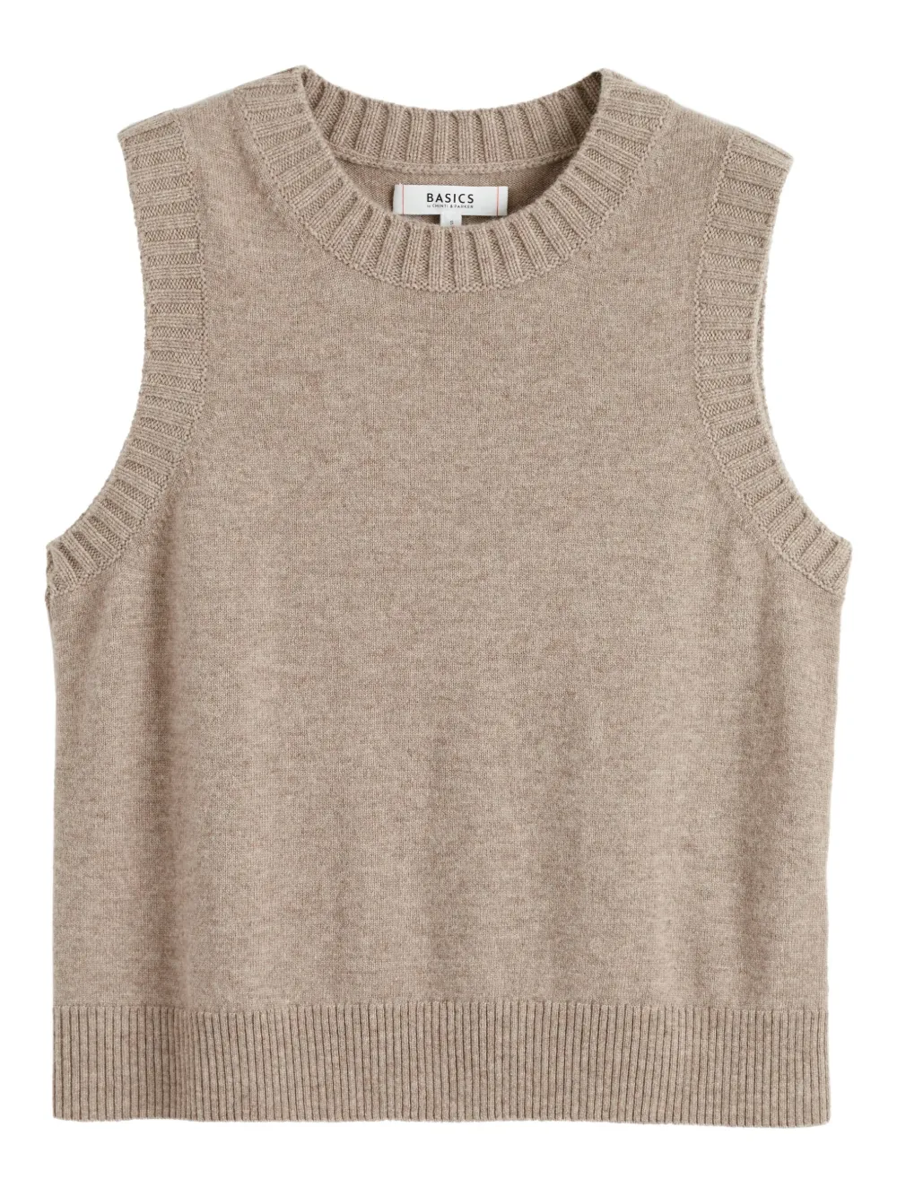 Chinti & Parker Tanktop met ronde hals Beige