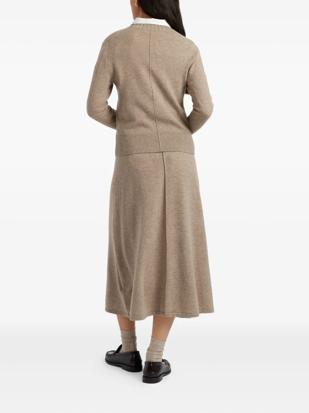 Chinti & Parker Sweater met ronde hals Beige