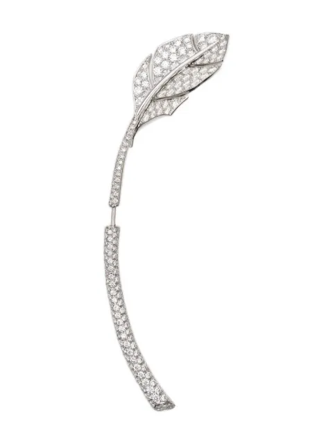 Van Cleef & Arpels Pre-Owned pre-owned Leaf diamond earrings