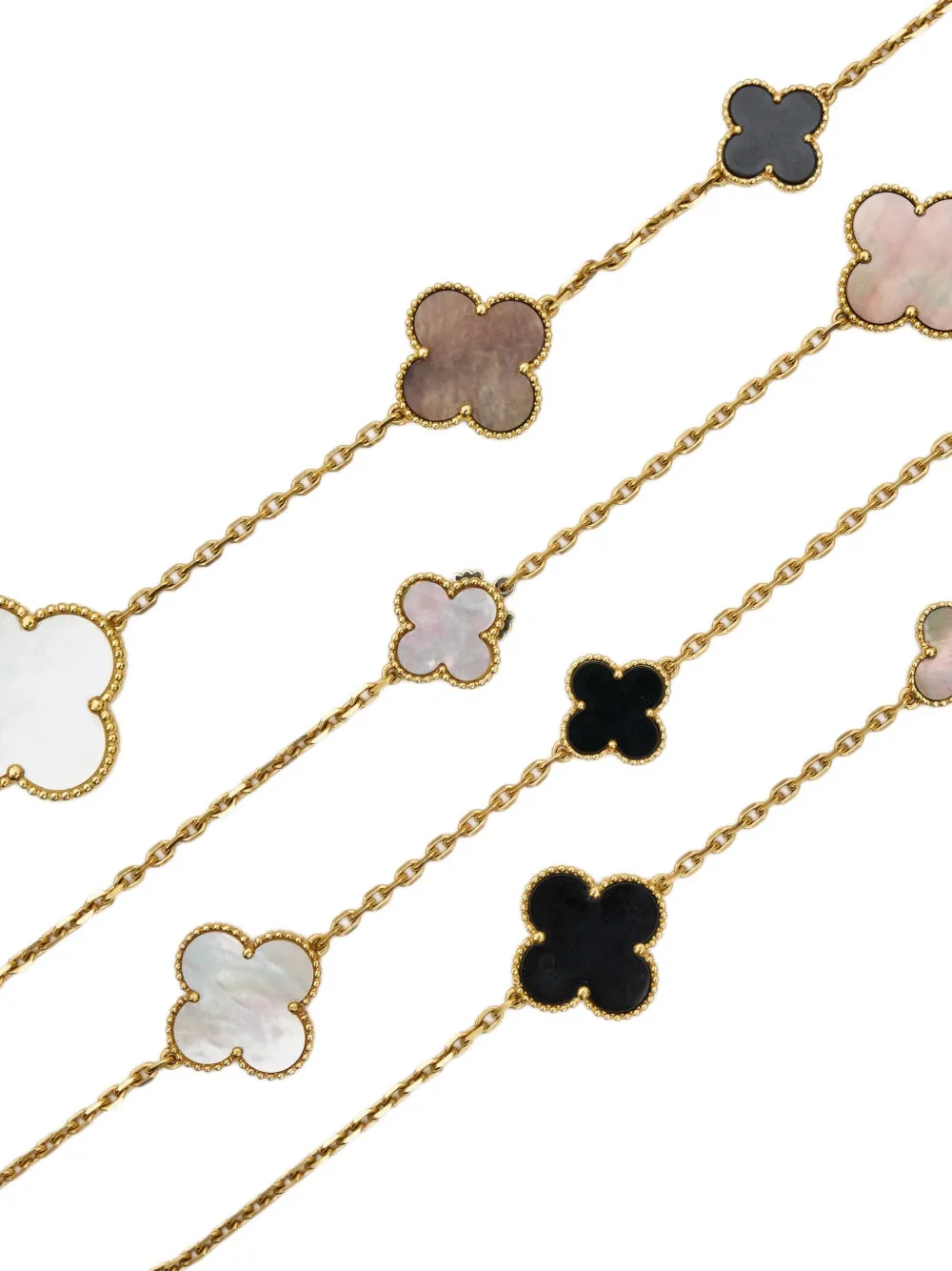 Van Cleef & Arpels Pre-Owned collier Alhambra en or jaune 18ct à pendentif en nacre | Image 2