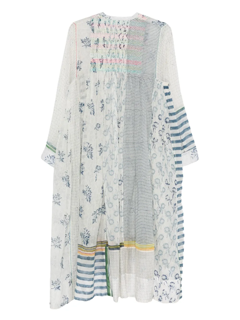 INJIRI floral-print patchwork midi dress | Day Dresses | Image 2