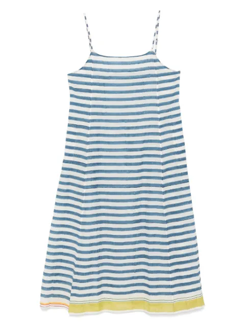 INJIRI striped midi dress