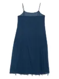 INJIRI tassel-trimmed slip midi dress - Blue