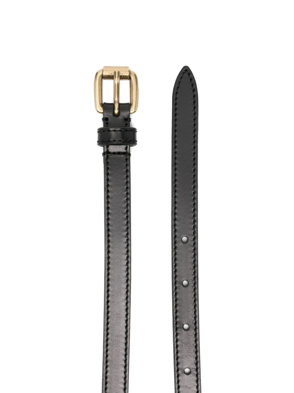ISABEL MARANT gold-buckle leather belt | Image 2