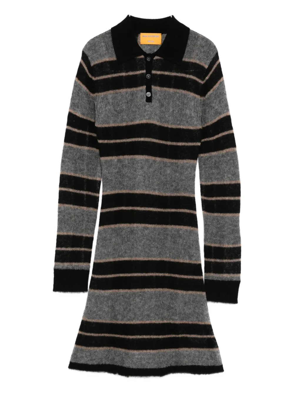 Guest In Residence striped midi dress - Grigio