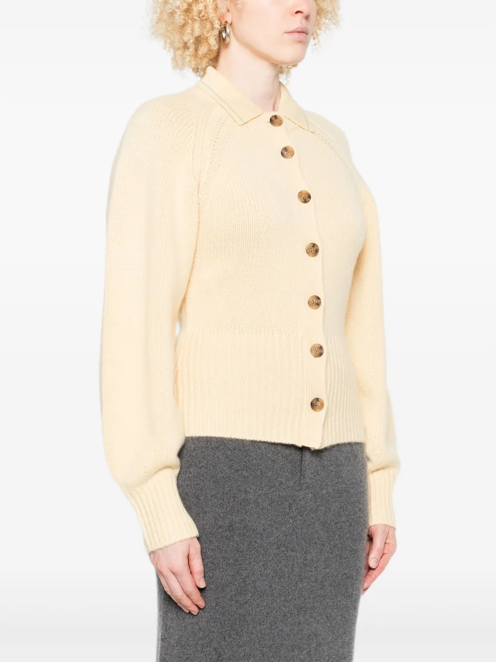 Guest In Residence Button-up Cardigan In Neutral