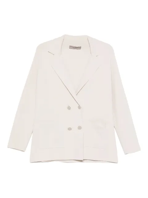 D.Exterior double-breasted blazer