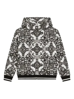 Dolce & Gabbana Kids DG-logo zip-up Hoodie | Black | FARFETCH