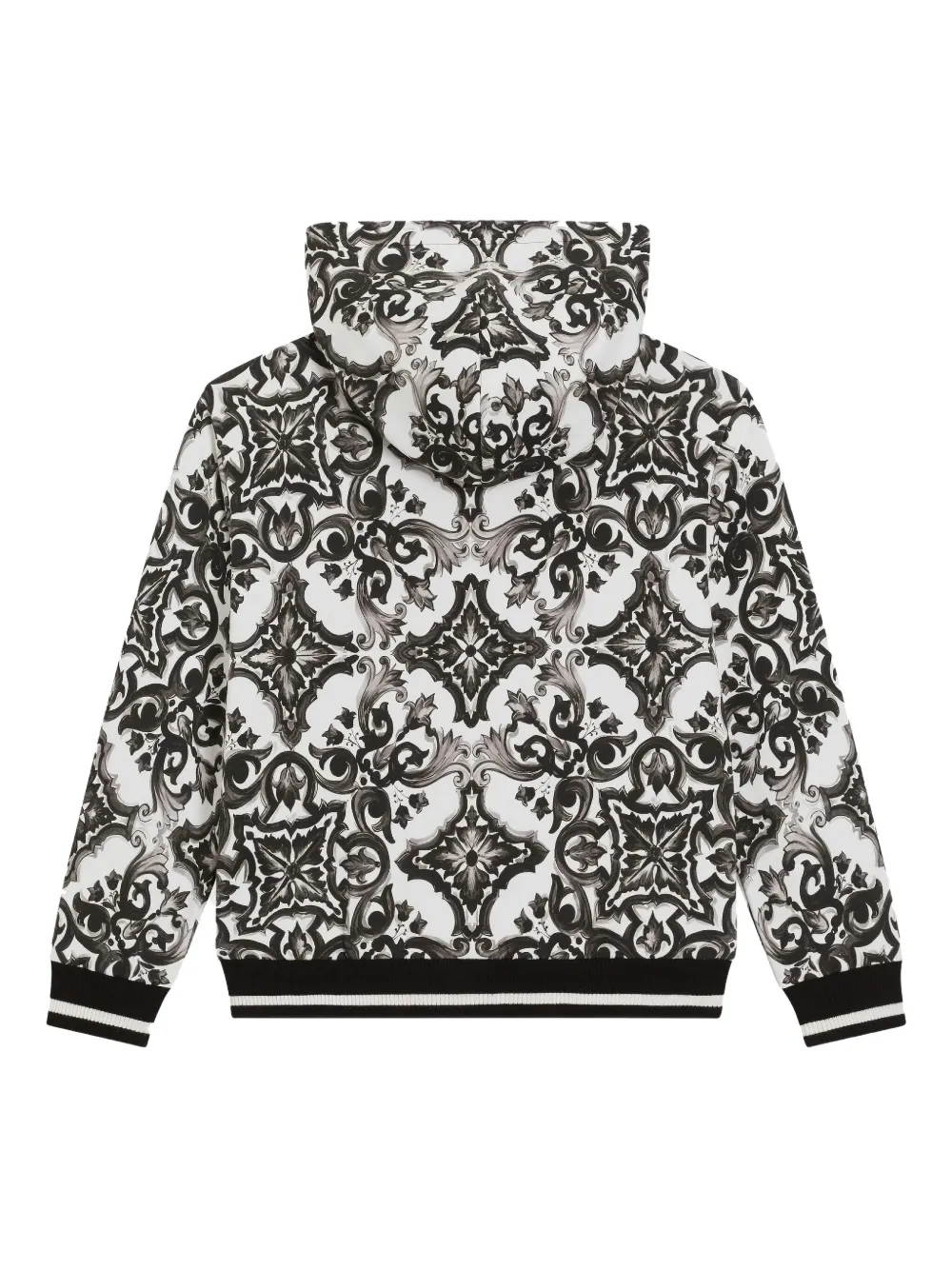 Dolce & Gabbana Kids Hoodie met patroon Wit