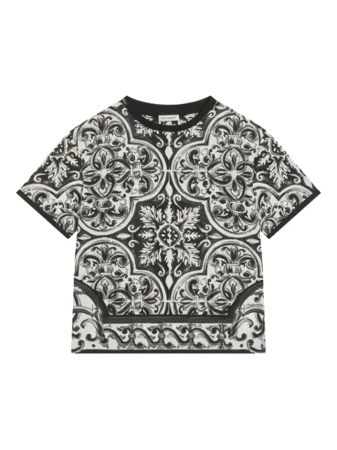 Dolce & Gabbana Kids playera estampada