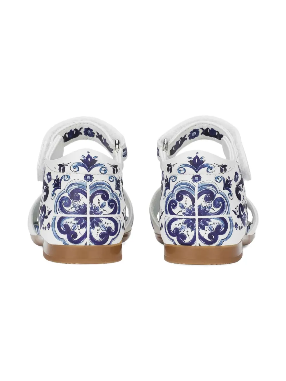 Dolce & Gabbana Kids Sandalen met print Wit