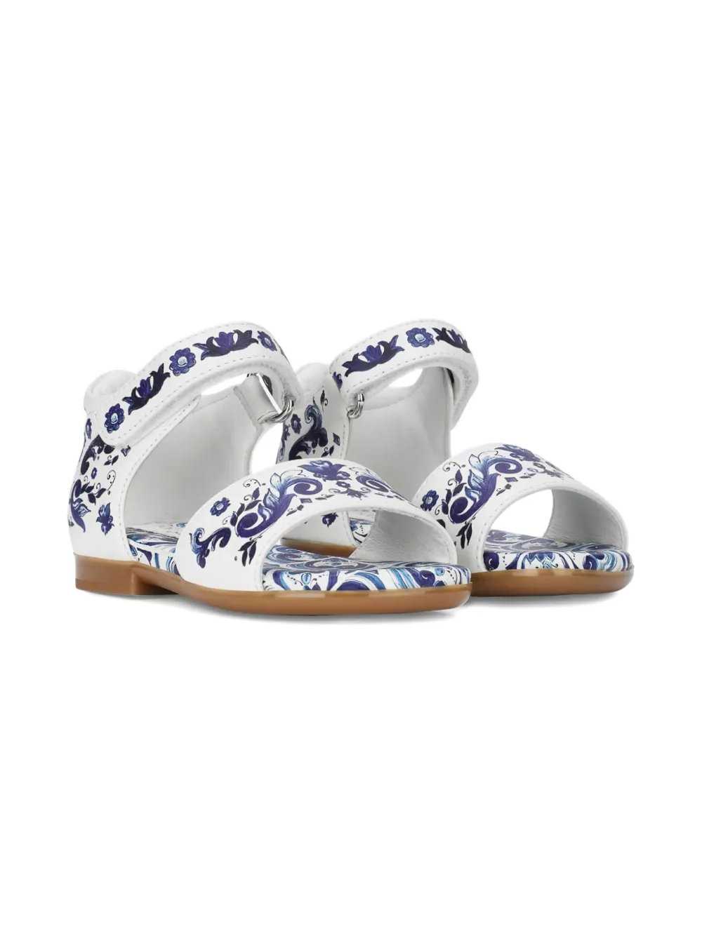 Dolce & Gabbana Kids printed sandals Wit