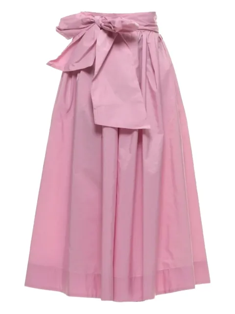 Akep bow-detail midi skirt